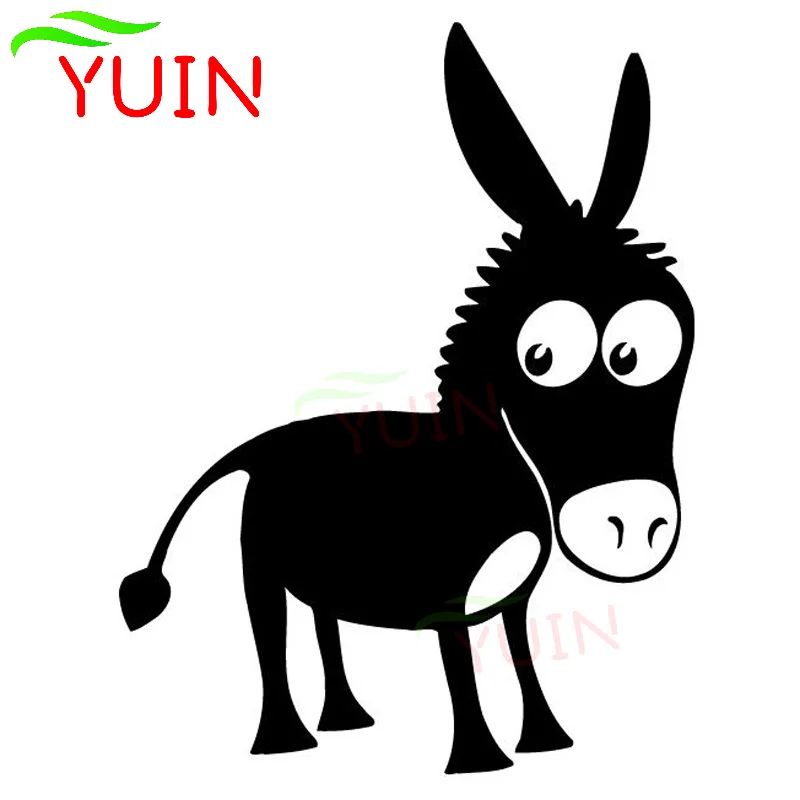 Стикер YUIN с изображением животного осла модное украшение индивидуальная ПВХ