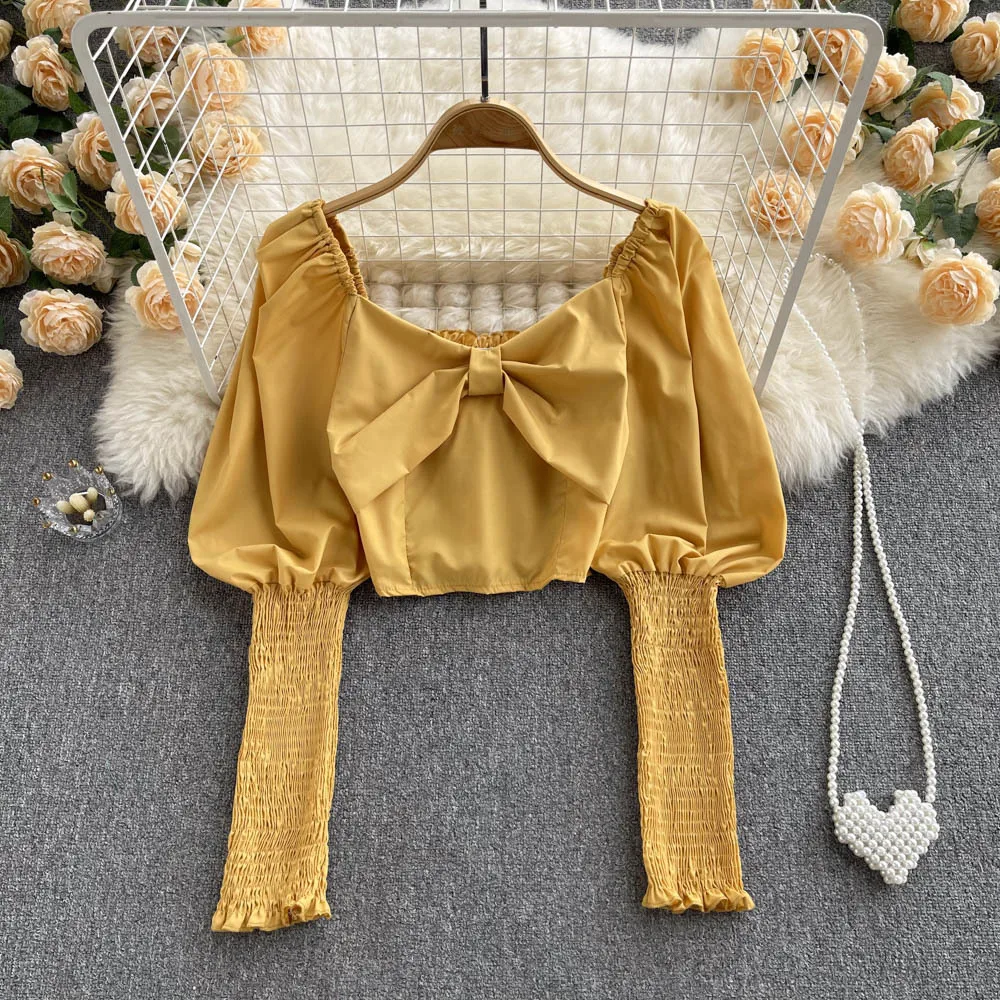 

Spring 2022 new slim knitted sweater tops all match women's Black