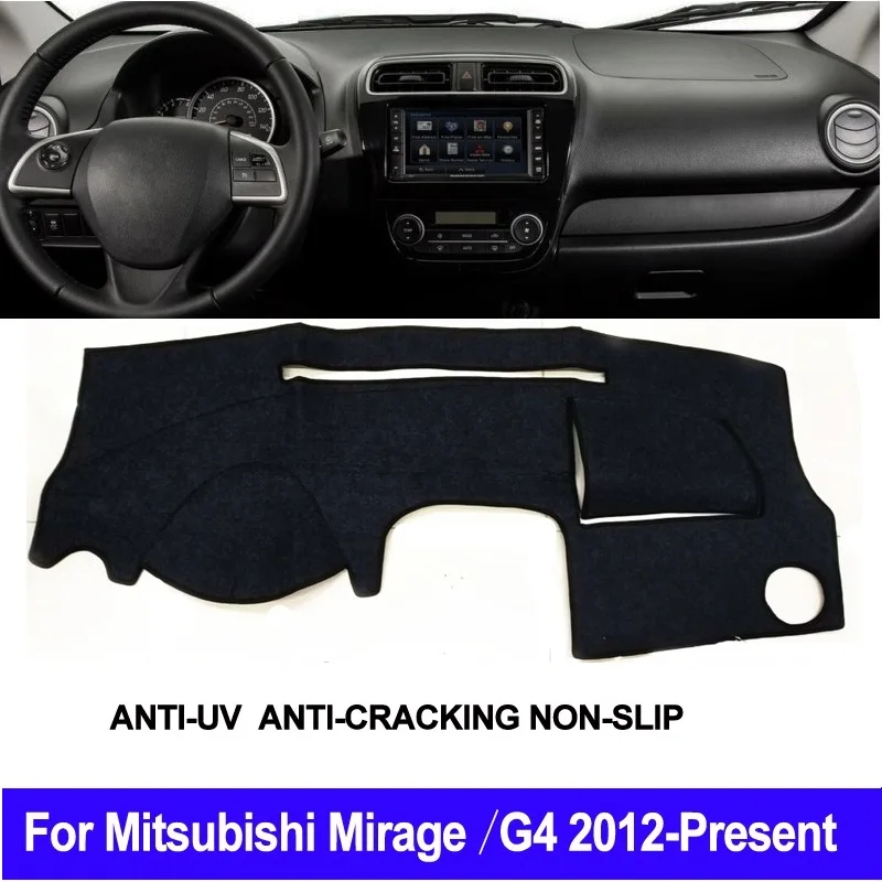 

For Mitsubishi Mirage / Mirage G4 2012 2013 2014 2015 2016 2017 2018 2019 Car Dashboard Cover Presen LHD of RHD Auto Sun Shade