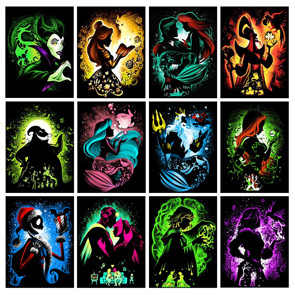 

Алмазная живопись «сделай сам» 5D, Disney, фантазия, Русалка, мультфильм, модель, вышивка крестиком, украшение для детской спальни