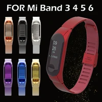 sinhgey for xiaomi mi band 5 6 strap metal stainless steel mi band 3 4 replacement wristband