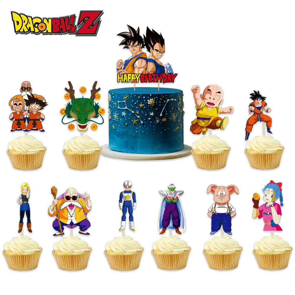 Детские открытки для торта из аниме Драконий жемчуг |