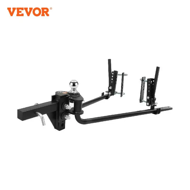

VEVOR 1000/1500 lbs Distribution Hitch Load Leveling 4 Towing Tongue Distributing Hitches Kit with Sway Control for Trailer