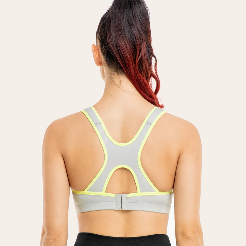 Wingslove Hight Impact Hook And Loop Fasterner Straps Sport Bra Racerback Shockproof Gym Fitness Athletic Brassiere Plus Sizes