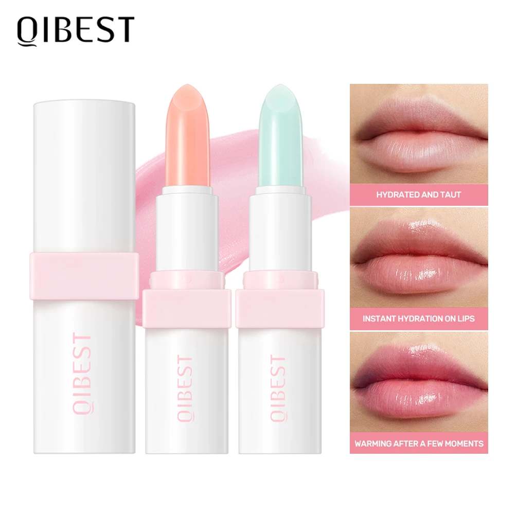 QIBEST Теплый Увлажняющий Бальзам Для Губ Защиты Предотвращает Сухое Потрескивание