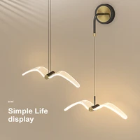 nordic seagull led wall lamp indoor lighting for living room decoration bedside bedroom bar lamps modern home accessories lights