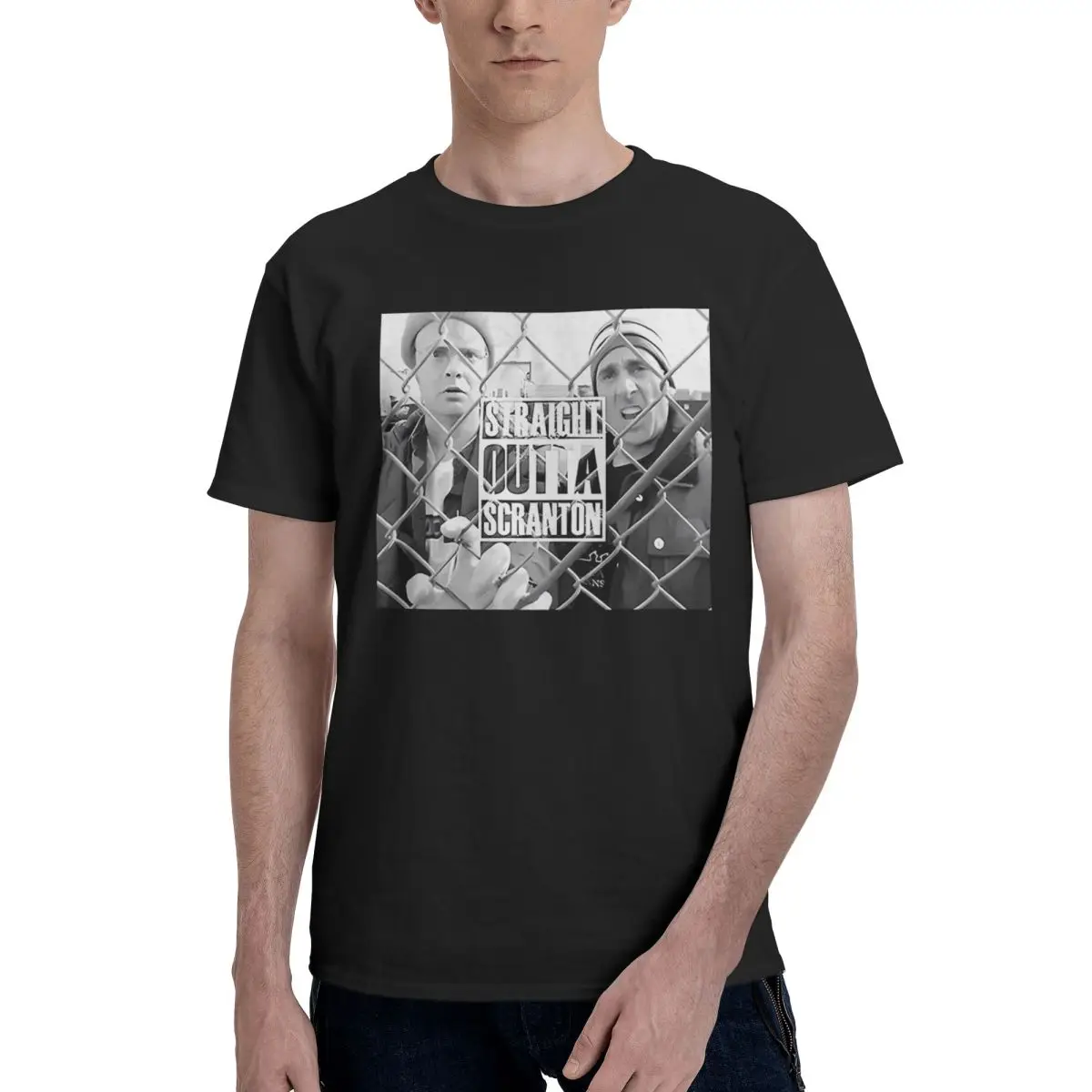 Фото Office Dunder Mifflin Dwight TV 100% algodón Casual Transpirable Confortable susu ropa de hombre ofertas regalos para hombre №1