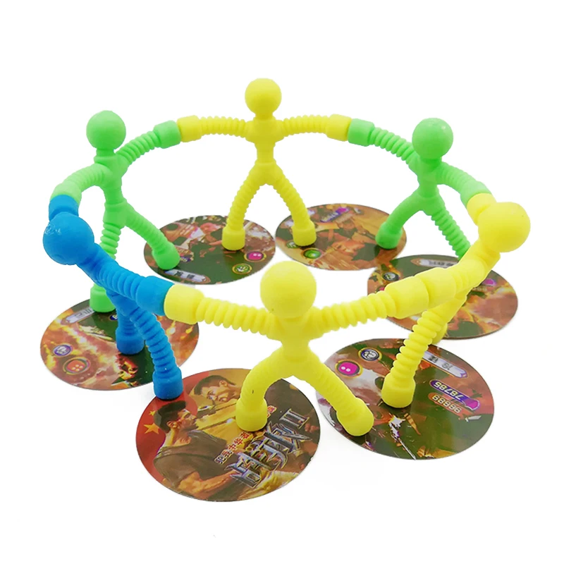 8pcs/lot Fridge Magnet Men Kids Funny Toy Magnetic Action Figure Hand Fidget Sensory Toy Antistress Gadget for Autism Anxiety
