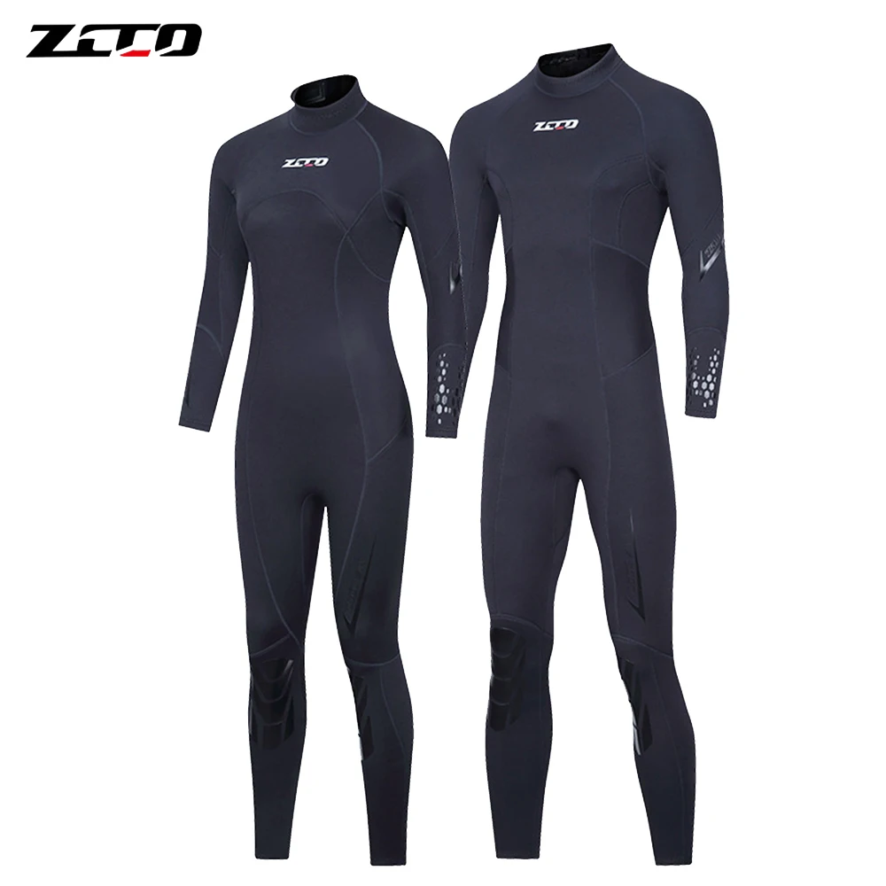 3MM Neoprene Diving Suit For Men And Women Fashionable One-Piece Long Sleeve Thickened Warm Swim Snorkeling Surfing Diving Suit