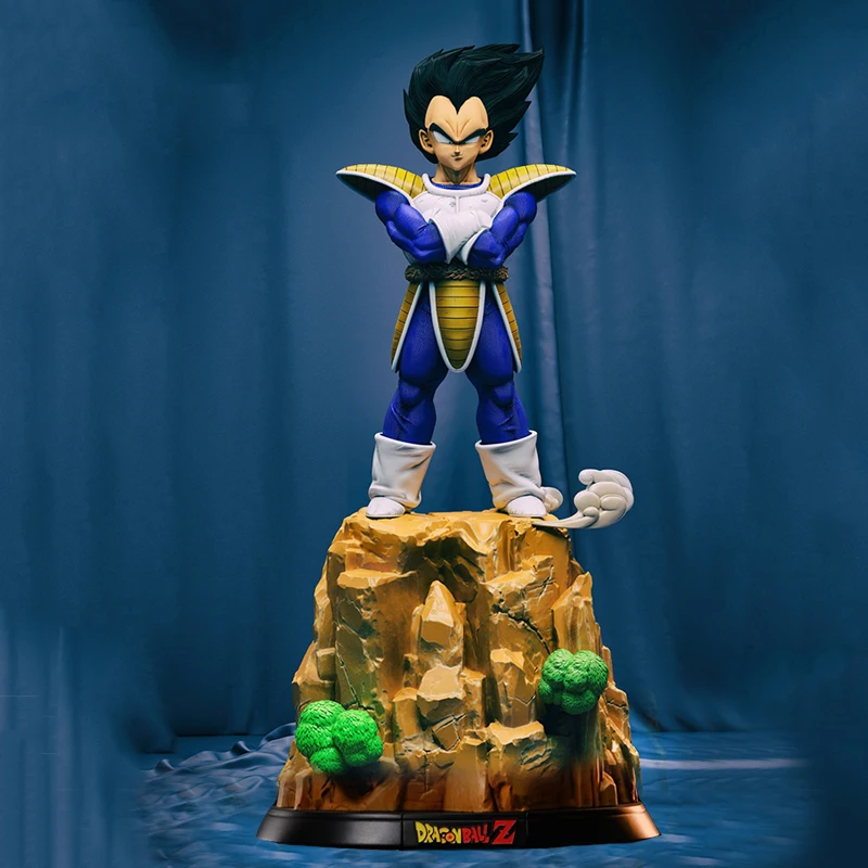 

41cm Anime Vegeta Dragon Ball Figure GK Debut Saiyan Prince Vegeta IV Action Figure PVC Statue Model Toys Desk Top Ornament Gift