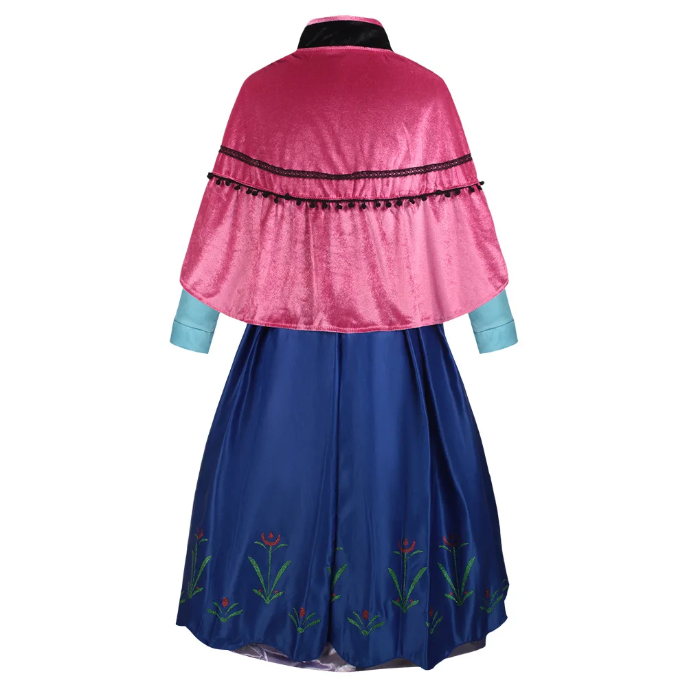 Платье принцессы из фильма Рапунцель косплей-костюм платья Анны наряд костюм на