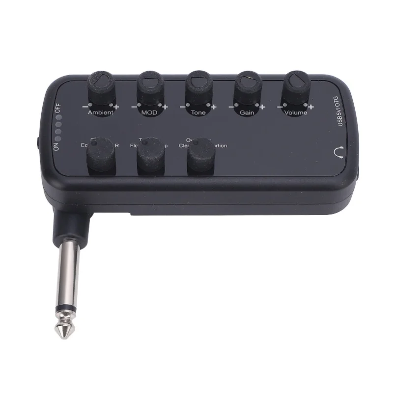 Фото Усилитель для наушников Bass Headphone Amplifier с мультиэффектами: Clean, Overdrive, Distortion, Echo, Reverb, Chorus, Tremolo, Deep Bass №3