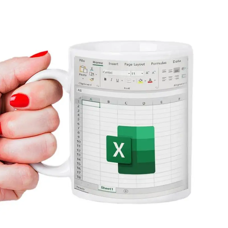 

Accountant Cup Creative Accountant Hourly Rate Cup Spreadsheet Excel Mug Ceramic Coffee Mug For Accountant Coworkers Men Women