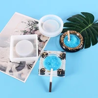 sike diy crystal glue dropping ashtray decoration mould combination circular square ashtray silica gel mould
