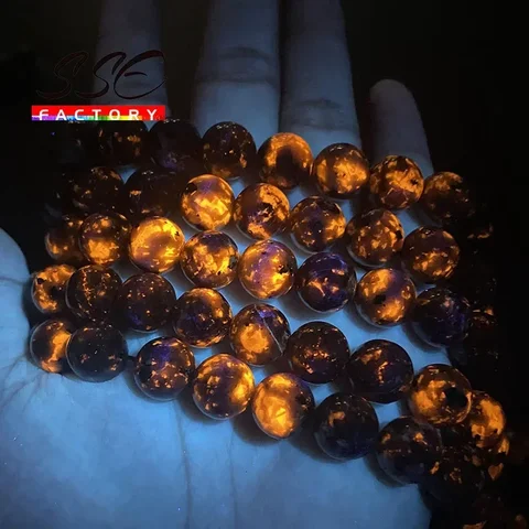 Бусины Yooperlite Fire Sodalite круглые 4-14 мм