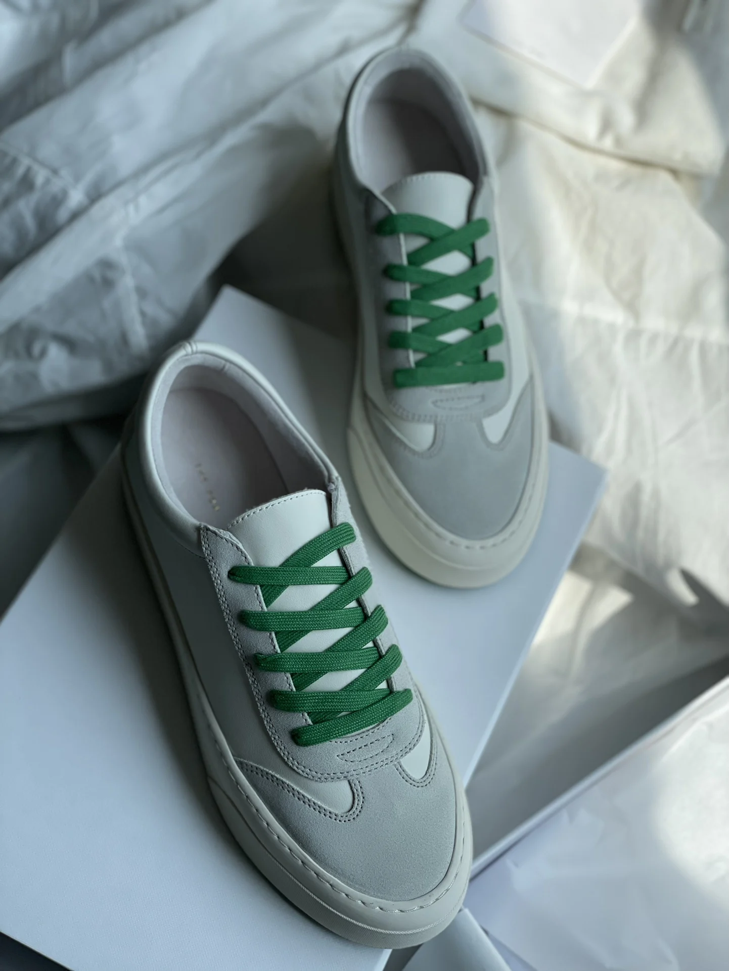 Women Shoes The Marley Leather Suede Sneakers Real Photos