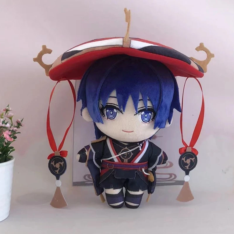 

Genshin Impact Scaramouche Косплей Boneka Lembut Cube Leikuzushi Mainan Kartun 20 см