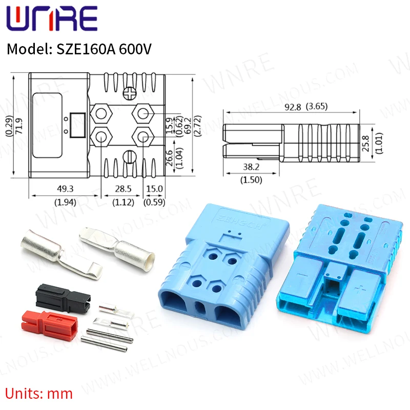Разъем для аккумулятора SZE160A 600В