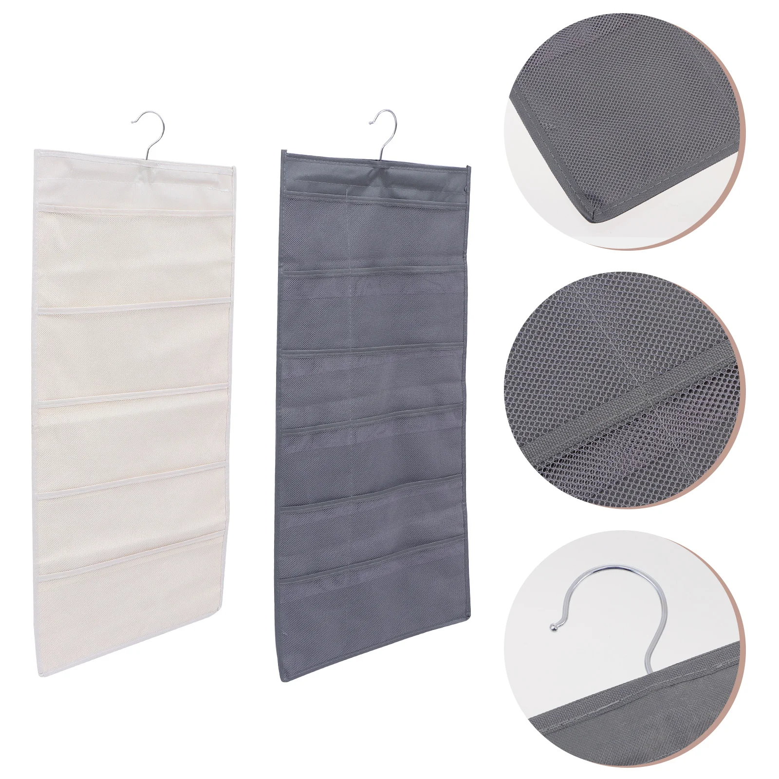 

2pcs Organize and Thicken Storage Hanging Bags Home Closet Storage Bags