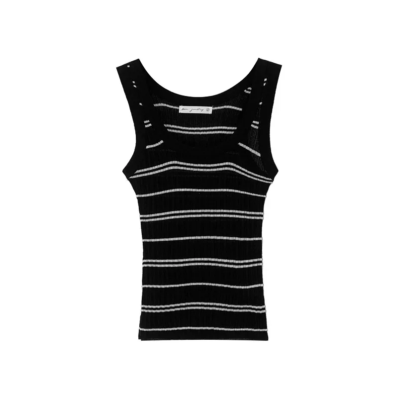 Высококачественный дышащий трикотаж в тонкую полоску женская летняя новая