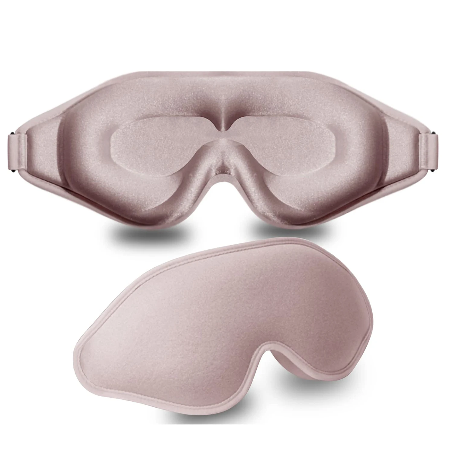 

2 упаковки маски для сна для женщин, маска для сна на боку, маска для сна, блокирующая пространство, 3d-контурная маска для сна с чашкой, розовый цвет