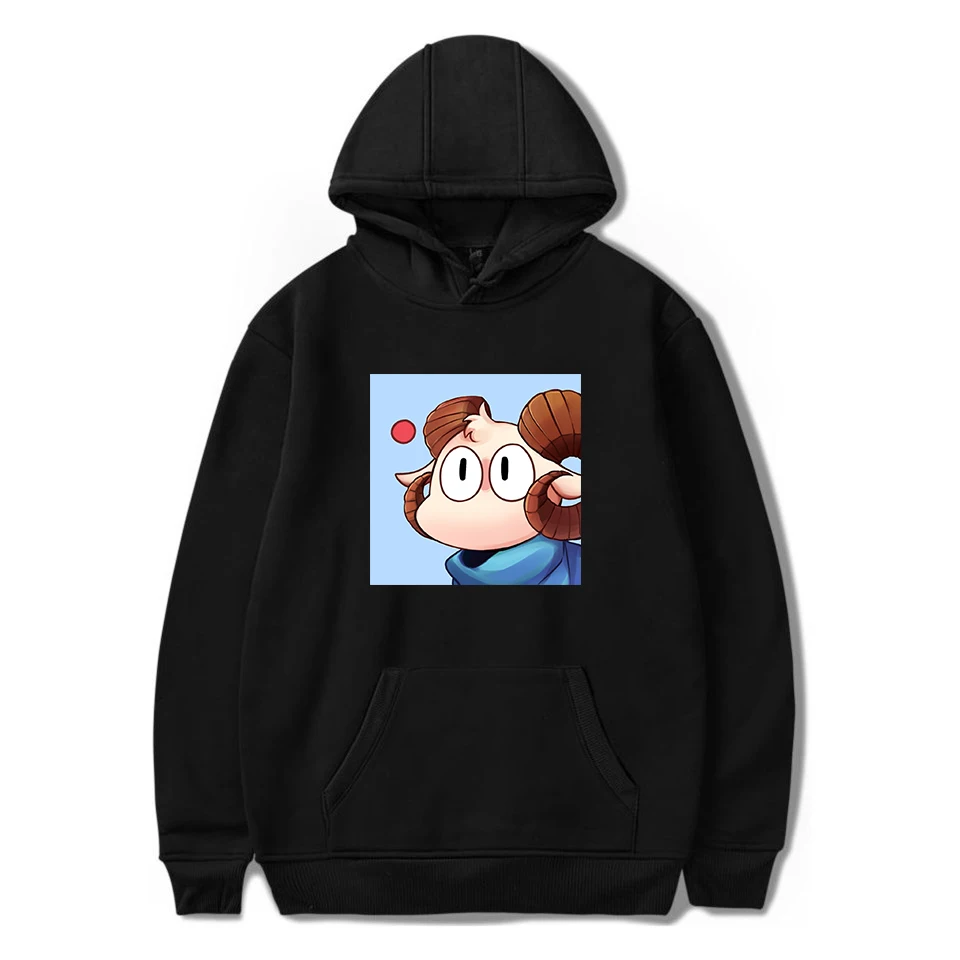 

Jschlatt Merch Hoodie Pullover Kawaii Goat Cartoon Print Tracksuits for Women And Men Streetwear