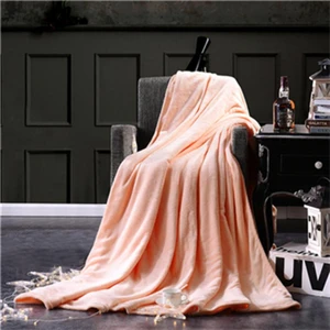 DIMI Home Textile Solid Color Blanket Travel Blanket Red Flannel Blanket Soft Throw Blanket On Sofa Bed Plane Travel Plaids