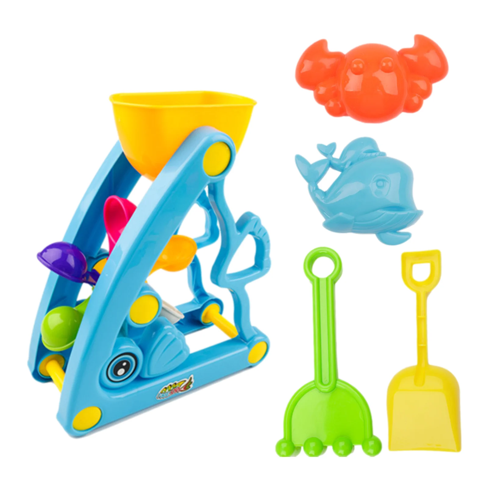 Baby Beach Toy Summer Outdoor Toy Truck Set Beach Toy For Children Sand Set Spade Rake Sandpit Bucket Sandglasses Shovel Tool
