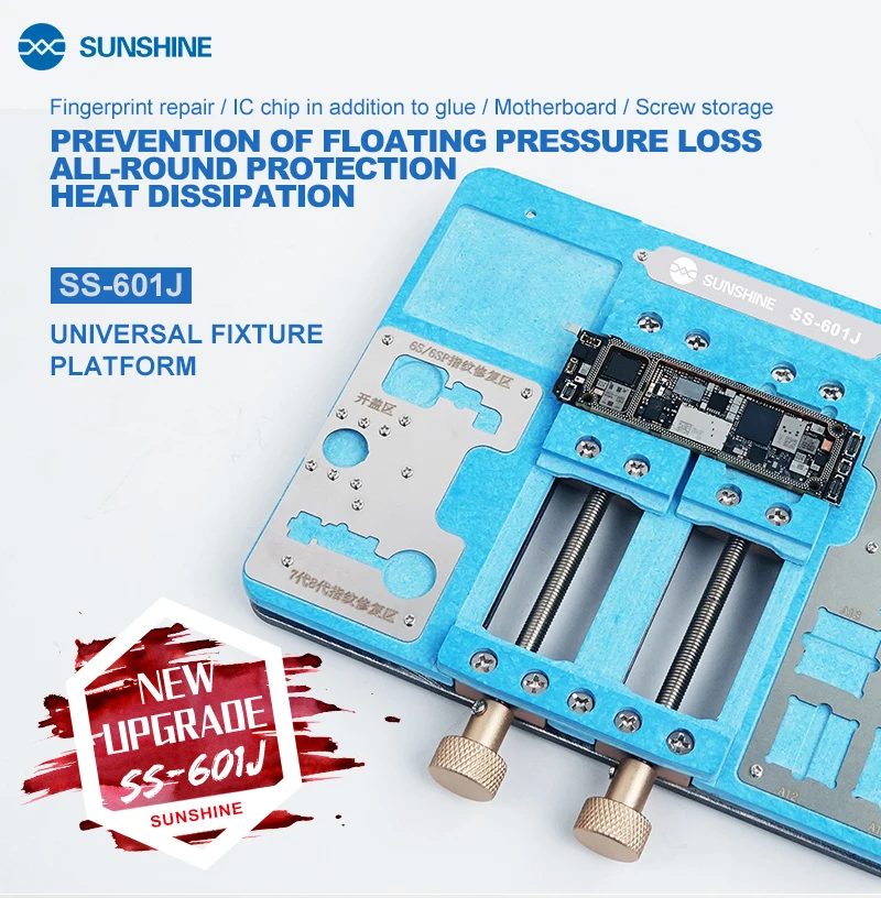 

SUNSHINE SS-601J Universal Fixture Platform Double Bearing Stable for IPhone PCB Mainboard BGA Repair Fixture Soldering