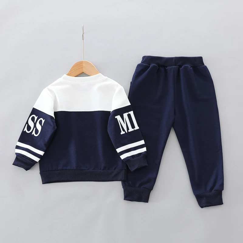 Украшение с алфавитом Boss подходящий цветной костюм детская одежда из двух