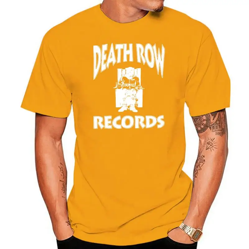 

NEW DEATH ROW RECORDS Logo BLACK WHITE 1SIDE T SHIRT Tee Shirt Mens 2022 New Tee Shirts Printing colour jurney Print Cool tops
