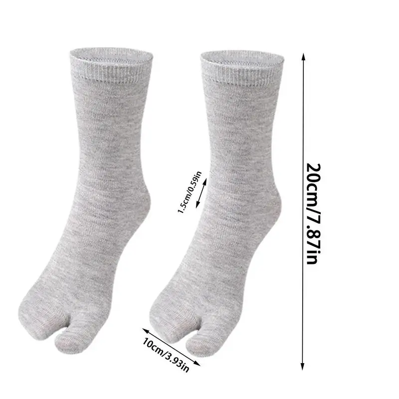Носки с разрезом для мужчин и женщин простые удобные носки двумя носками в