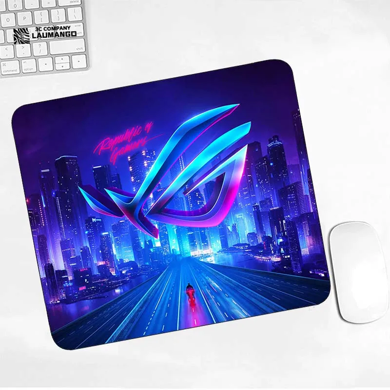 

Pc Accessories Asus Rog Kawaii Mouse Pad Gamer Rubber Mat Deskmat Desk Protector Gaming Mousepad Table Pads Mini Computer Mats