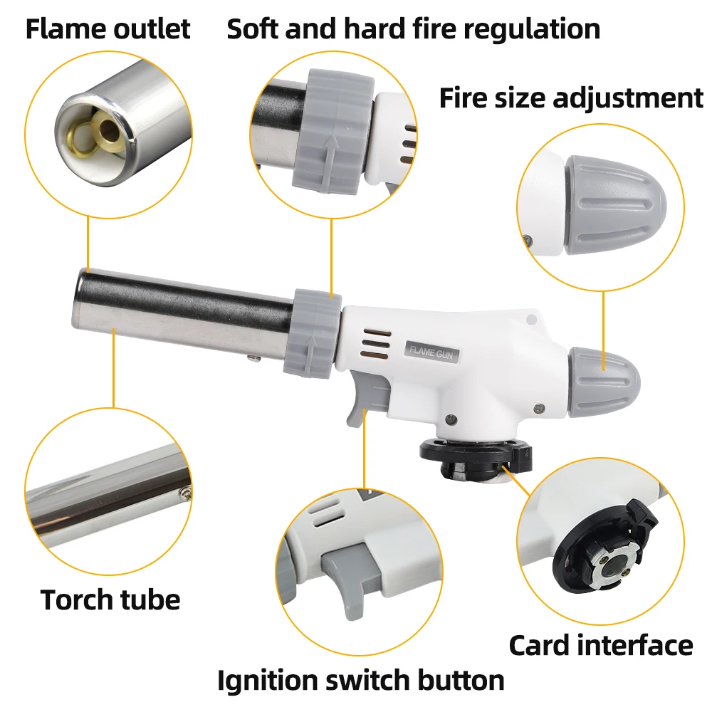 Газофонарь для приготовления пищи зажигалка с автозажиганием Бутановая