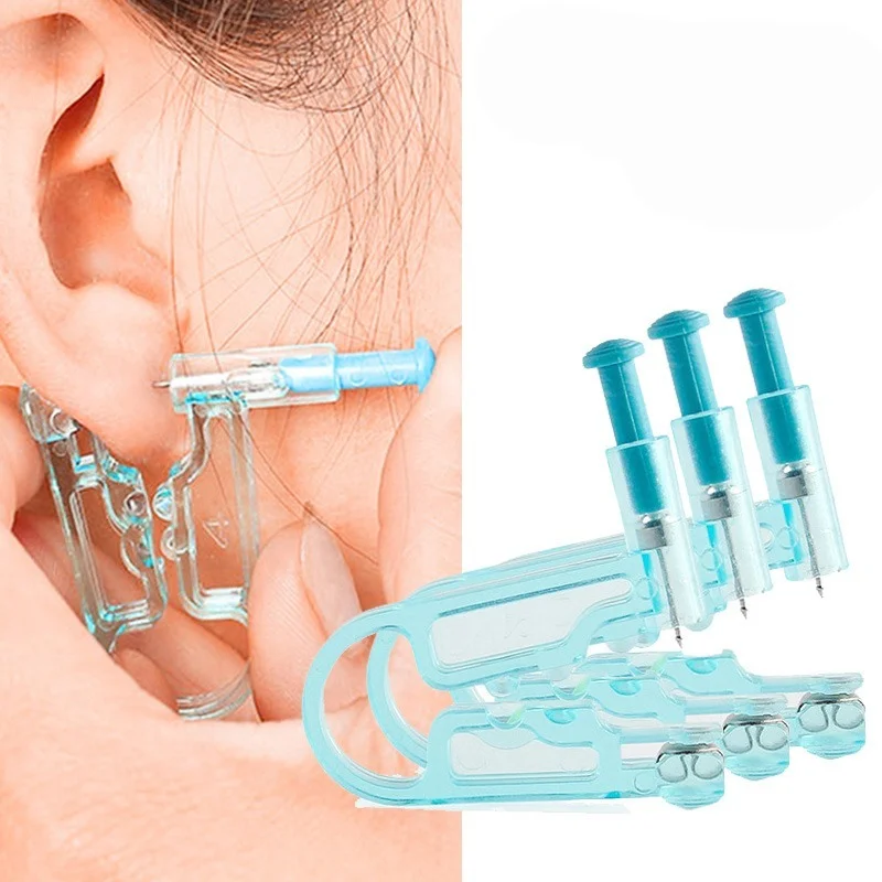 

1PC Healthy Safety Asepsis Disposable Unit Ear Studs Piercing Gun Piercer Tool Machine Kit Stud Earring Body Piercing Jewelry