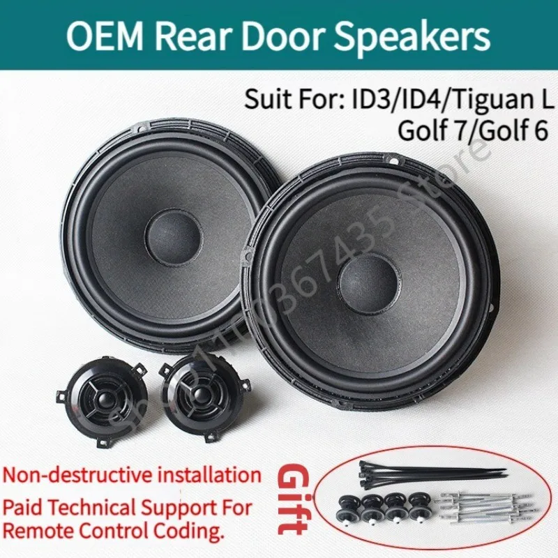 Car Original Rear Door Speaker Sound System Retrofit Package