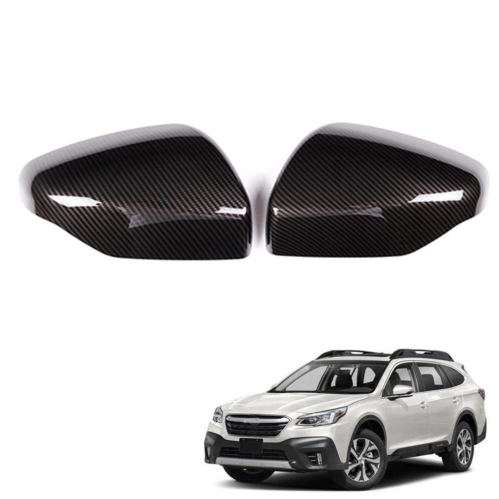 

Car Carbon Fiber Rearview Mirror Cover Trim Frame Side Mirror Caps for Subaru Outback 2022+