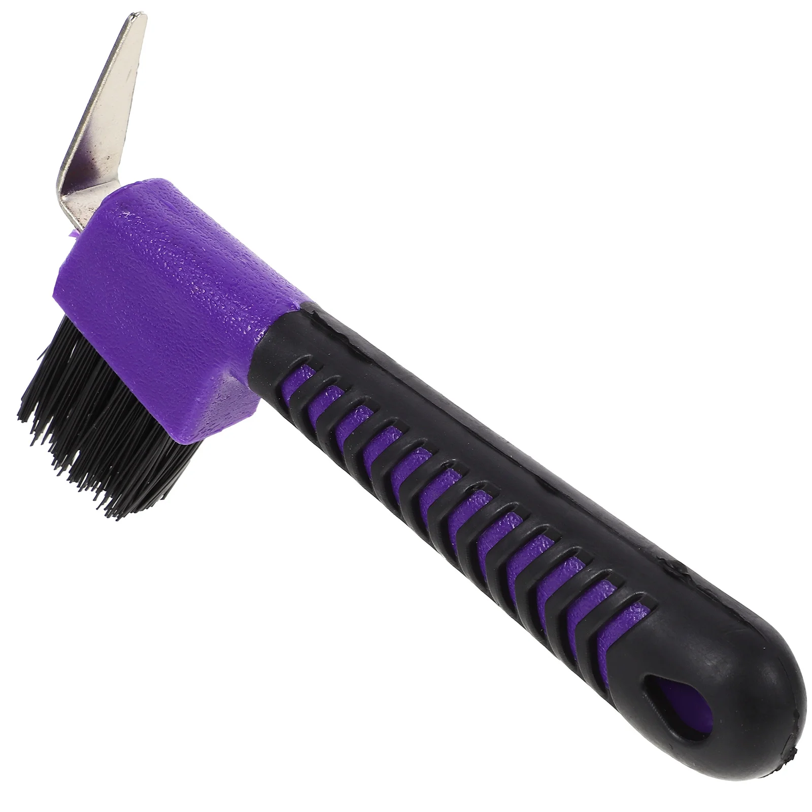 

Horse Hoof Pick Brushes with Rubber Handle Portable Hoofpick Random Colors