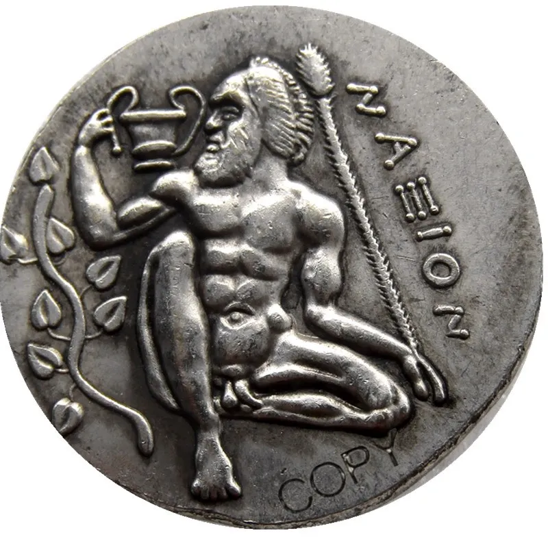 

G(09)Rare Ancient Greek Coin -415 Tetradrachm Silver Plated Copy Coins