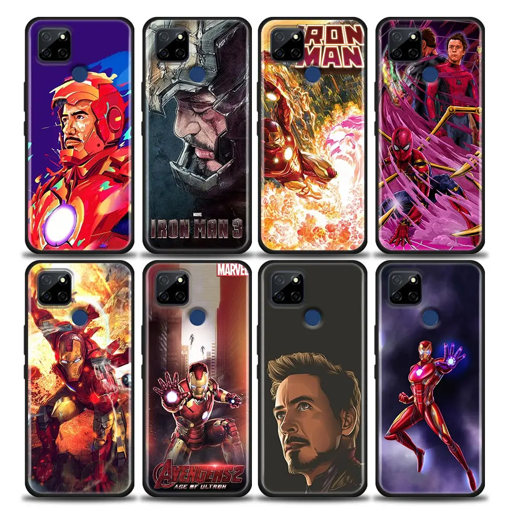 

Funny Iron Man Marvel Avengers Comic Phone Case For OPPO Realme C1 C2 C3i C21 C21Y C25s C15 C11 C12 C20 CT GT GT2 X50 Narzo Pro