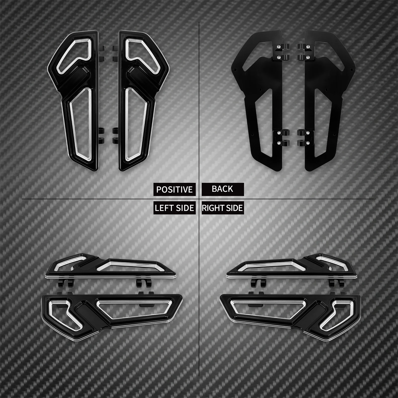 Фото Передние подножки для водителя, подножка для ног, педаль для Harley Touring Road King Street Glide FLHT Softail Fat Boy №2