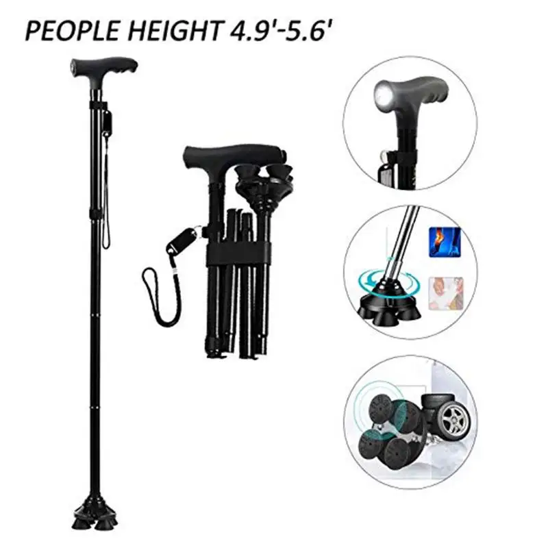 

Складной трость со светодиодный светильник кой