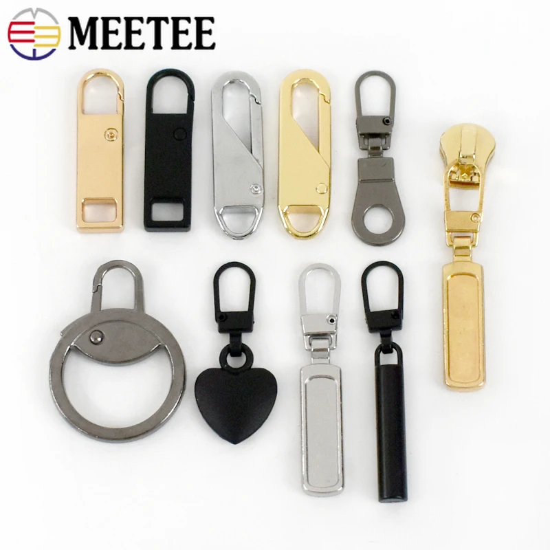 

Meetee 5 шт. металлический съемный Карманный Рюкзак на молнии