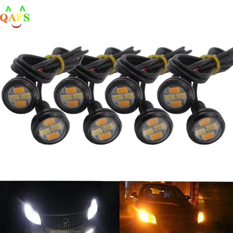 

2Pcs/lot Eagle Eye LED Lights Car Daytime Reverse 4W Signal Bulbs White 23mm 12V