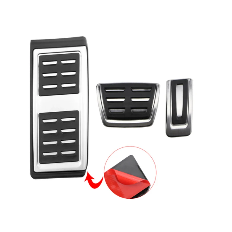 Для Volkswagen VW GOLF 7 MK7 сиденье для Polo Ibiza Audi A1 Skoda Kamiq Нержавеющая Сталь автомобильный акселератор тормоз подставка для ног крышка педали