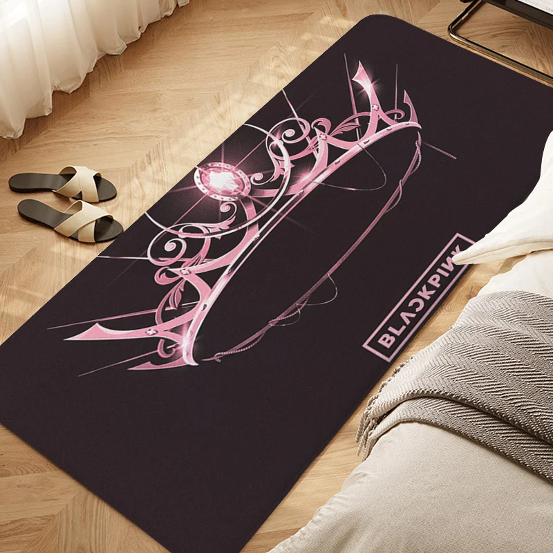Напольный ковер для комнаты D-Blacks D-Pinks Kpop Водонепроницаемый коврик ванной
