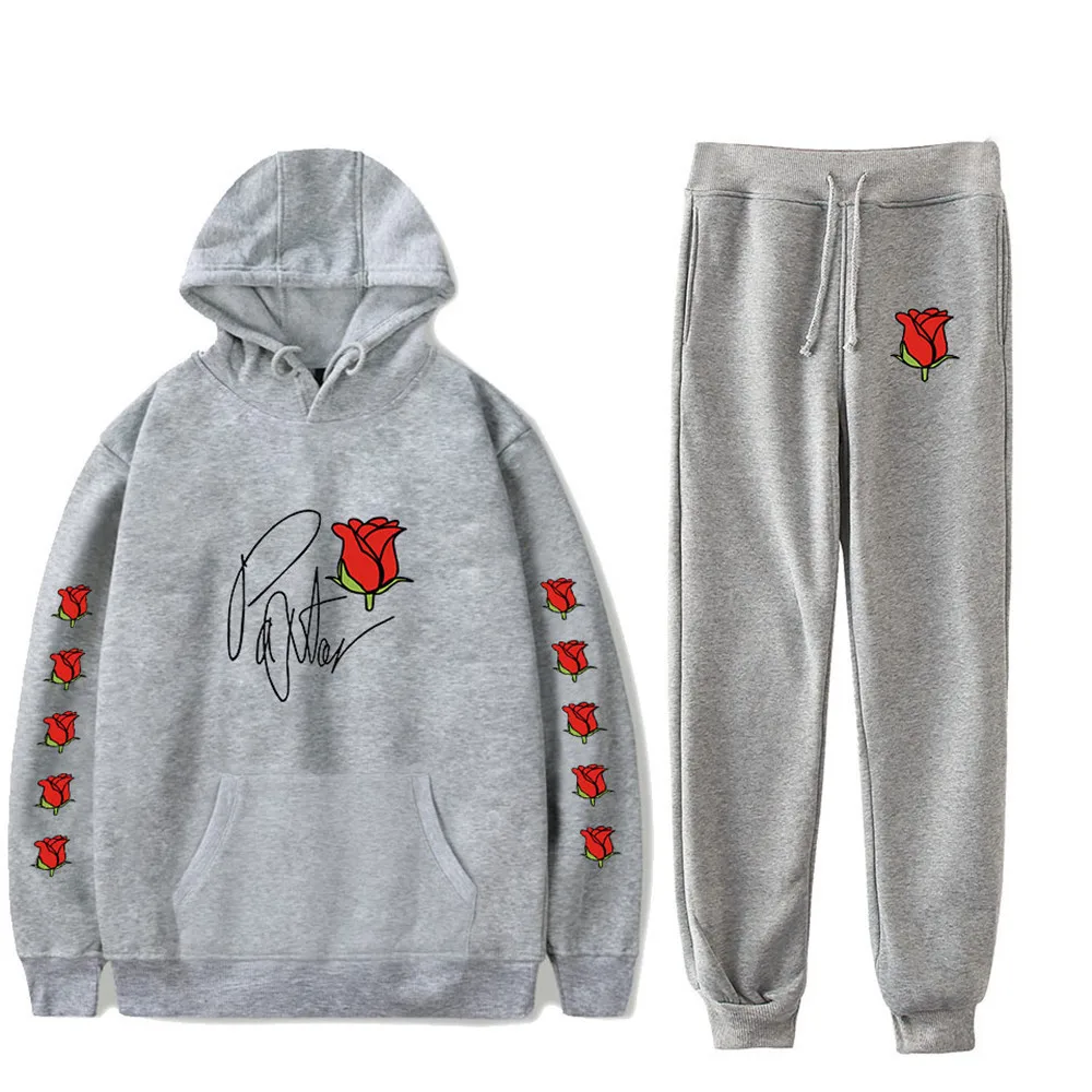 

Harajuku payton moormeier Print Sweatshirt Sweatpants 2 Piece Set Boys/Girls Hoodies+ Trousers Suit Comfortable Suit Clothes