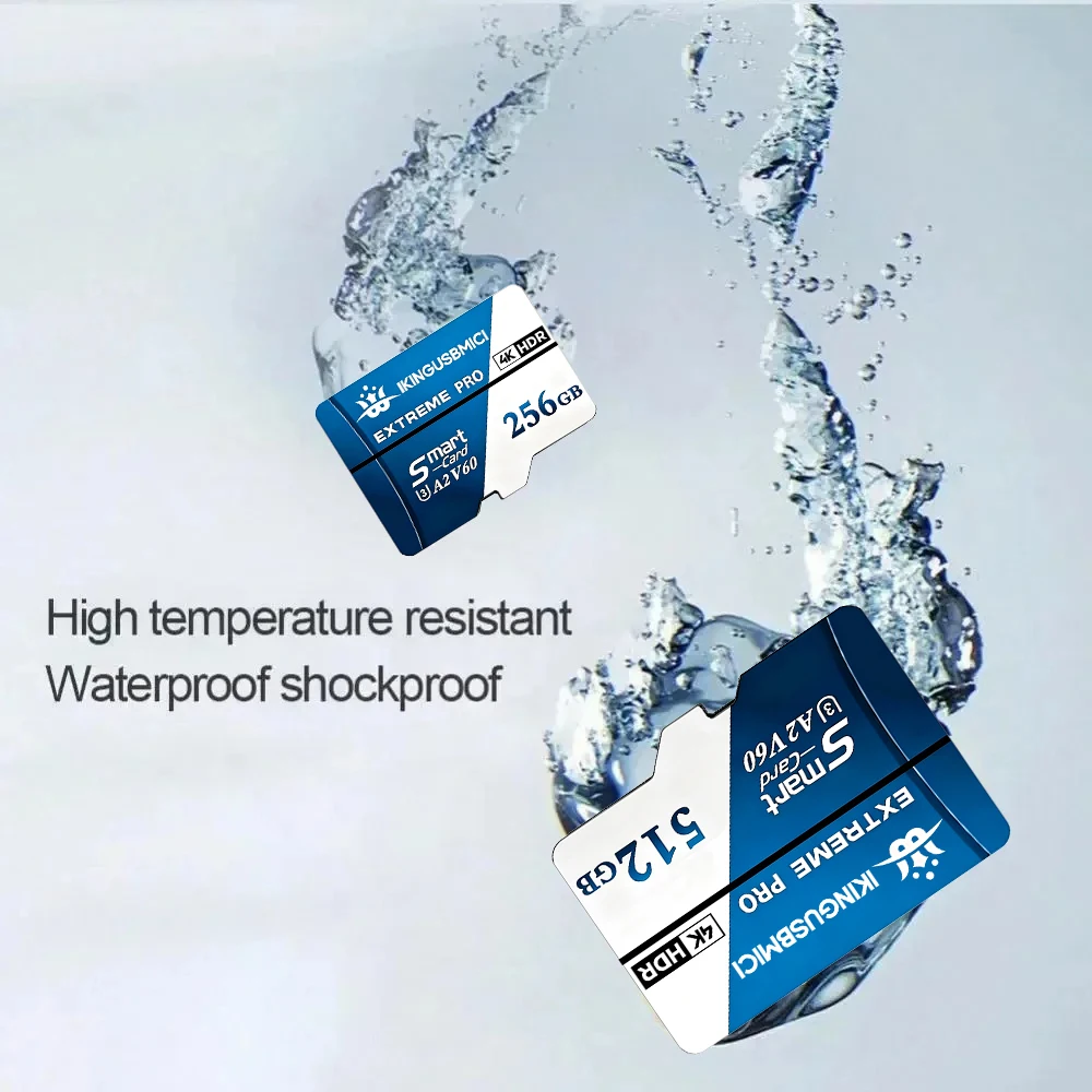 Усовершенствованные карты памяти SD, TF, Micro TF SD объемом 512 ГБ, 128 ГБ, 64 ГБ, водонепроницаемые, устойчивые к рентгеновскому излучению, U3, для камер, смартфонов, ПК (art.: 3920db208c7e9) - 3920db208c7e9