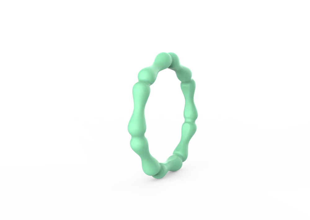 Набор силиконовых колец GEEDYN с бамбуковым сечением для женщин 10 цветов тонкая