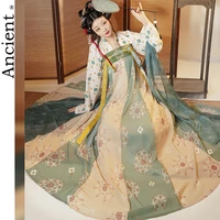 cosplay hanfu chinese traditional style improved women tang dynasty folk dance costumes retro fashion asian dress necktie